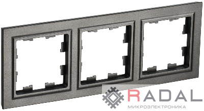 Рамка 3-м BRITE РУ-3-БрТБ бронза IEK BR-M32-K45