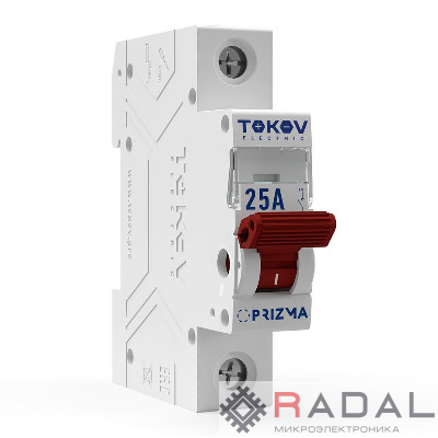Выключатель нагрузки модульный 1П 25А TOKOV Electric TKE-PZ60-MDSI-1-25