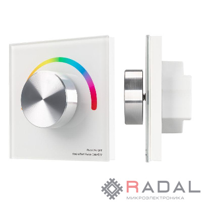 Панель SMART-P5-RGB-G-IN White (3V Rotary 2.4G) (IP20 пластик) Arlight 033756
