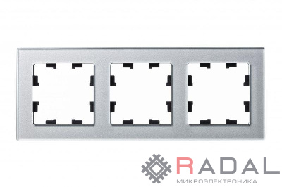 Рамка 3-м AtlasDesign Nature стекло алюм. SchE ATN320303