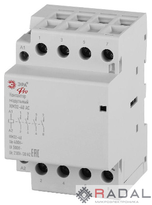 Контактор модульный КМ32-40 АС PRO NO-902-335 ЭРА Б0062327
