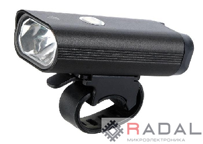 Фонарь велосипедный BF3-L5W 5XPG 5Вт 6500К-7000К IP44 240лм LED фара 3 режима: 100проц./50проц./мигающ. аккум. 18650 USB ФАZА 5034204