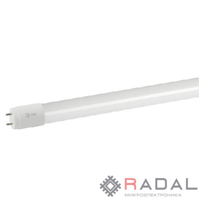 Лампа светодиодная RED LINE LED T8-10W-865-G13-600mm NTB 10Вт трубчатая холод. бел. G13 стекло неповоротн. Эра Б0056905