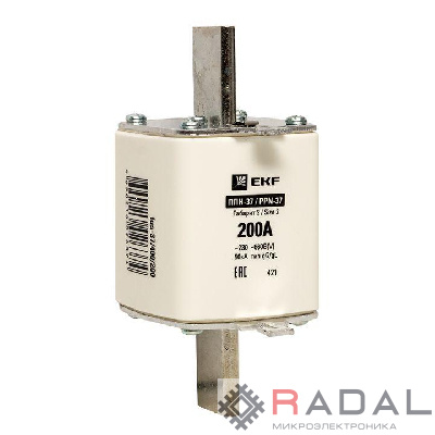 Вставка плавкая ППН-37 400/200А габарит 2 PROxima EKF fus-37/400/200
