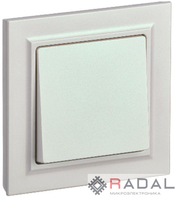 Выключатель 1-кл. СП BRITE ВСР10-1-0-БрЖ 10А в сборе жемчуж. IEK BR-V10-0-10-K36-F