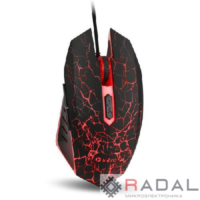 Мышь MG610 игровая проводная 1200-3600dpi черн. с ковриком Intro Б0056135
