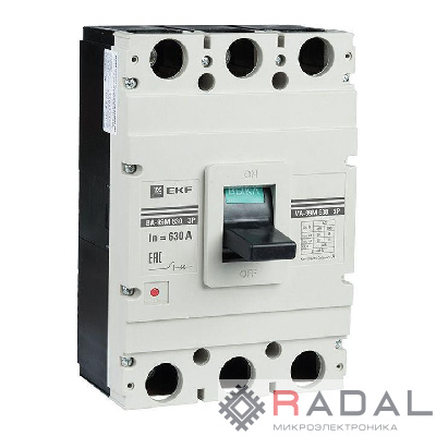 Выключатель автоматический 3п 630/630А 50кА ВА-99М PROxima EKF mccb99-630-630m