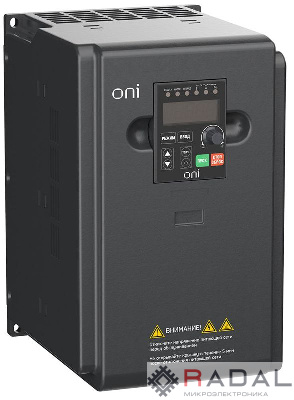 Преобразователь частоты A150 380В 3ф 5.5кВт 13А встроенный торм. модуль ONI A150-33-55NT