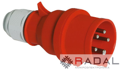 Вилка кабельная 16А 5п 3P+N+PE 400В IP44 Quick-Connect Bals 210715