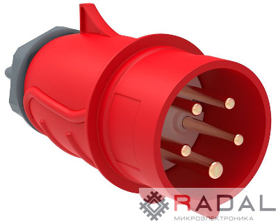 Вилка эл. каб. 32А 3P+PE+N 6ч/200/346-240/415В IP44 MAGNUM ССИ-025 IEK PSN02-032-5