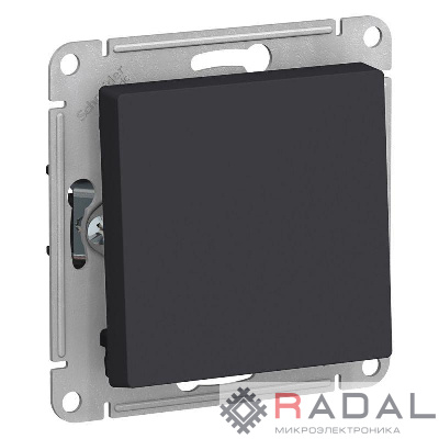 Механизм переключателя перекрестного 1-кл. СП AtlasDesign 10А IP20 (сх. 7) 10AX карбон SchE ATN001071