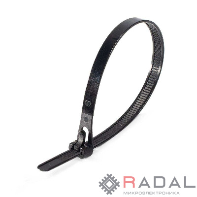 Хомут кабельный КСР 7.5х200 нейл. черн. (уп.100шт) Fortisflex 63284