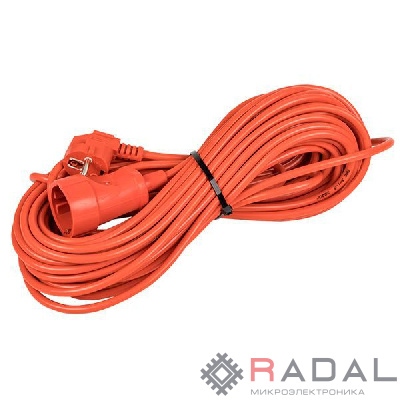 Удлинитель 1х20м с заземл. 16А IP20 Зевс 2.0 ПВС 3х1 3.5кВт PROxima EKF USB02-16-310-1-20