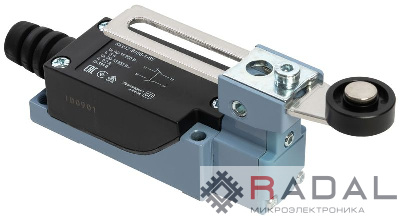 Выключатель концевой КВ-8108 IP65 регулир. рычаг пластик ролик IEK KKV12-8108-1-65