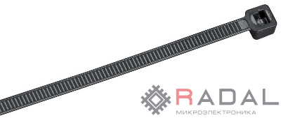 Хомут 4.8х300мм P6.6 съемный черн. (уп.100шт) IEK UHH13-D048-300-100-K02
