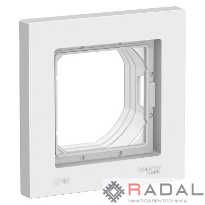 Рамка 1-м AtlasDesign Aqua IP44 бел. SchE ATN440101
