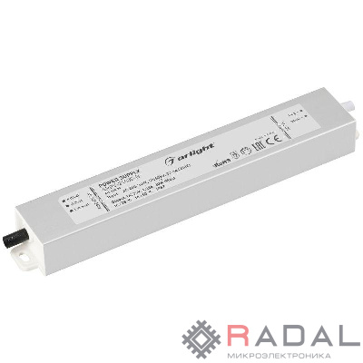 Блок питания ARPV-24030-B 24В 1.3А 30Вт IP67 метал. 3 года Arlight 020004