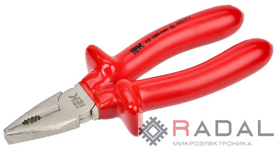 Пассатижи диэлектрические Profi 180мм 1000В ARMA2L 3 IEK A2L3-PL20-K2-180