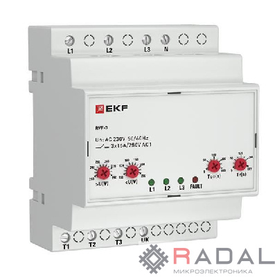 Реле выбора фаз РВФ-3 PROxima EKF RVF-3