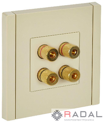 Аудиорозетка 4-м FORTE&PIANO FP439 ваниль IEK FP-S40-K10