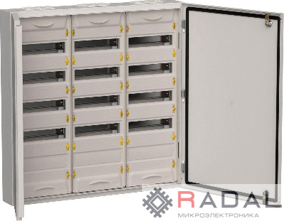 Корпус металлический ЩРн-180 (3х60) 835х830х140 IP54 сер. TITAN 5 IEK TI5-50-N-3X060-54-7035