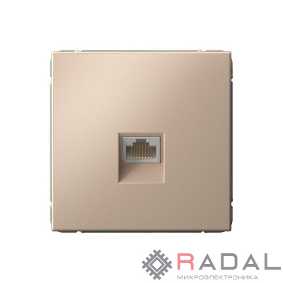 Розетка компьютерная ArtGallery RJ45 кат.5E механизм песочн. SE GAL001283