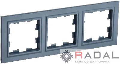 Рамка 3-м BRITE РУ-3-БрМ маренго IEK BR-M32-K35