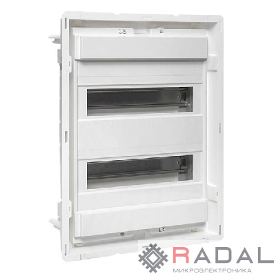 Основание силового щита Nova с DIN-рейками 24мод. IP40 PROxima EKF nv-pbase-24