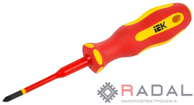 Отвертка диэлектрическая SLIM PZ1х80 Т2 ARMA2L 5 IEK A2L5-SC31-T2-PZ-10-080