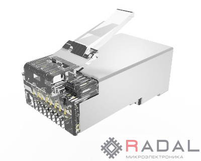 Коннектор RJ45(8P8C) кат.6 экранир. универс. (уп.100шт) TOKOV ELECTRIC TKE-CNR-623-STP