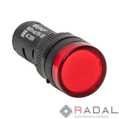 Матрица светодиодная AD16-16HS красн. 230В AC PROxima EKF ledm-ad16-16-r