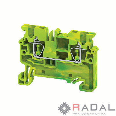 Клемма заземляющая пружинная OptiClip CXG-2.5-PE-(0.2-2.5) КЭАЗ 289759