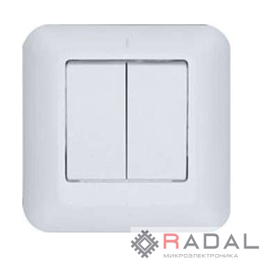 Выключатель 2-кл. СП 6А IP20 бел. БЕЛТИЗ С56-022